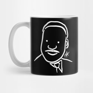 MLK Portrait (design also available in black and with quotes) Mug